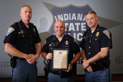 Trooper Jacob Lauer Receives Life Saving Award