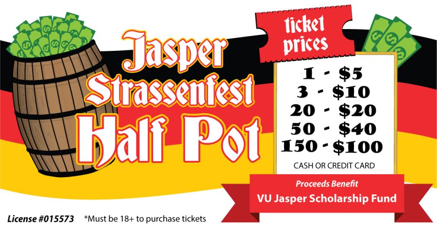 Jasper Strassenfest 2026 Half Pot Sales Kickoff with Booth Opening Thursday, July 2 and NEW  Online Sales Option for Indiana Residents