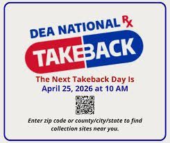 Spring Medication Take Back Day Saturday April 25