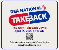 Spring Medication Take Back Day Saturday April 25