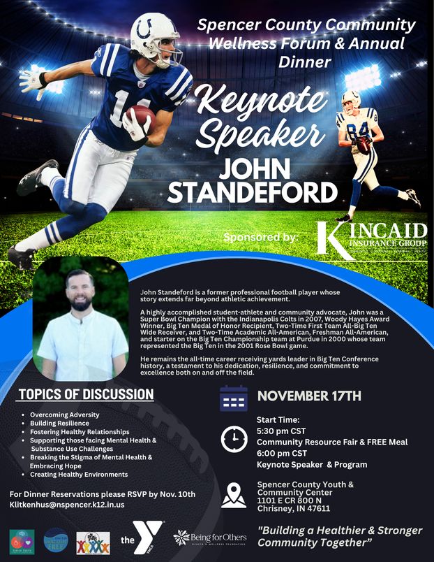 2026 Spencer County Community Wellness Forum & Annual Dinner: Nov 17th