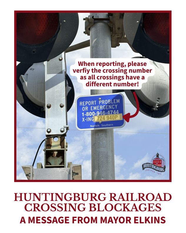 Huntingburg Railroad Crossing Blockages