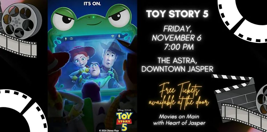 Toy Story 5 to play at The Astra on Friday, November 6