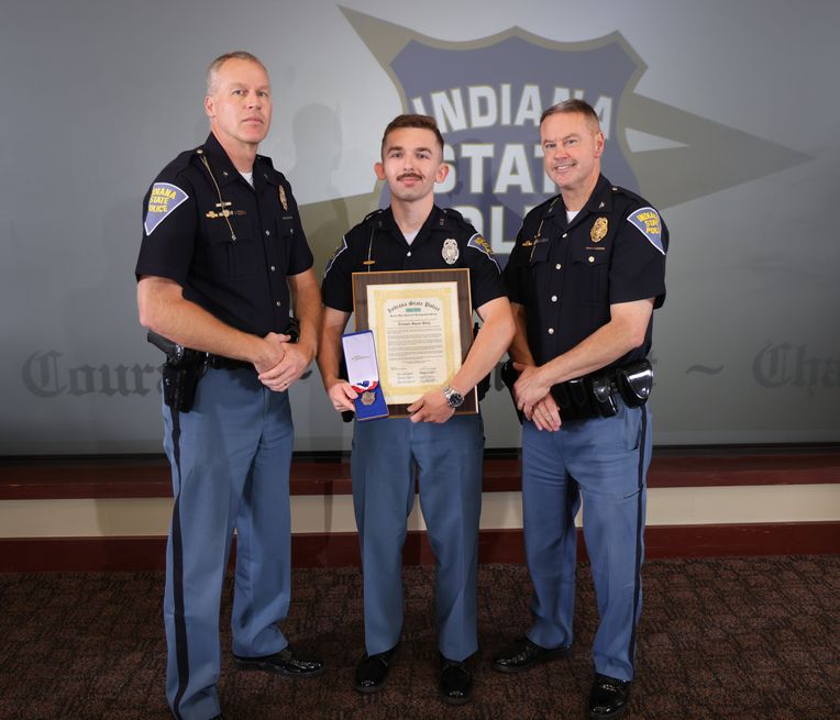 Trooper Jason Riley Awarded Bronze Star at Indianapolis Awards Ceremony