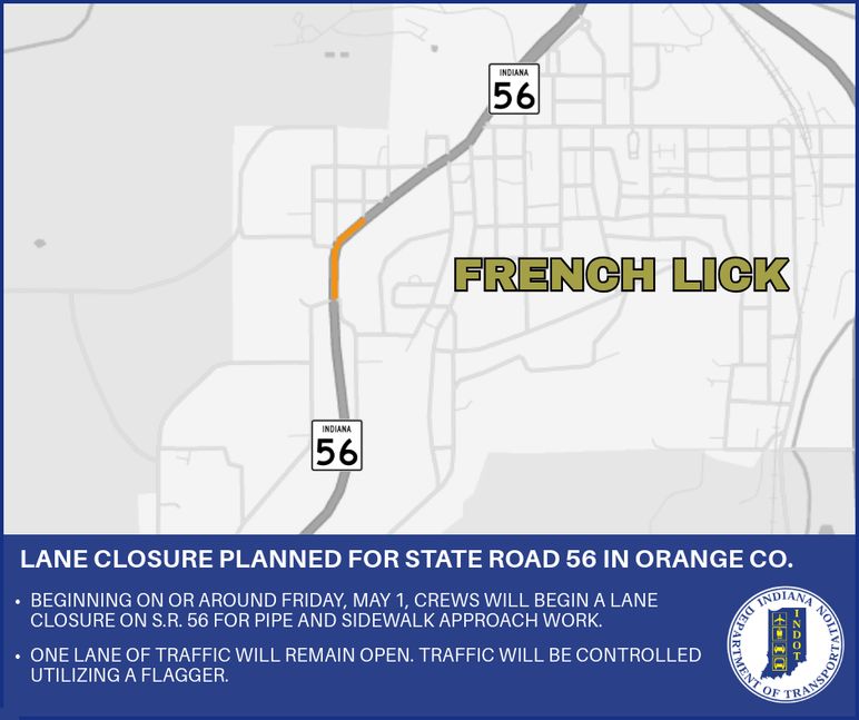 Lane closure planned for State Road 56 in Orange County