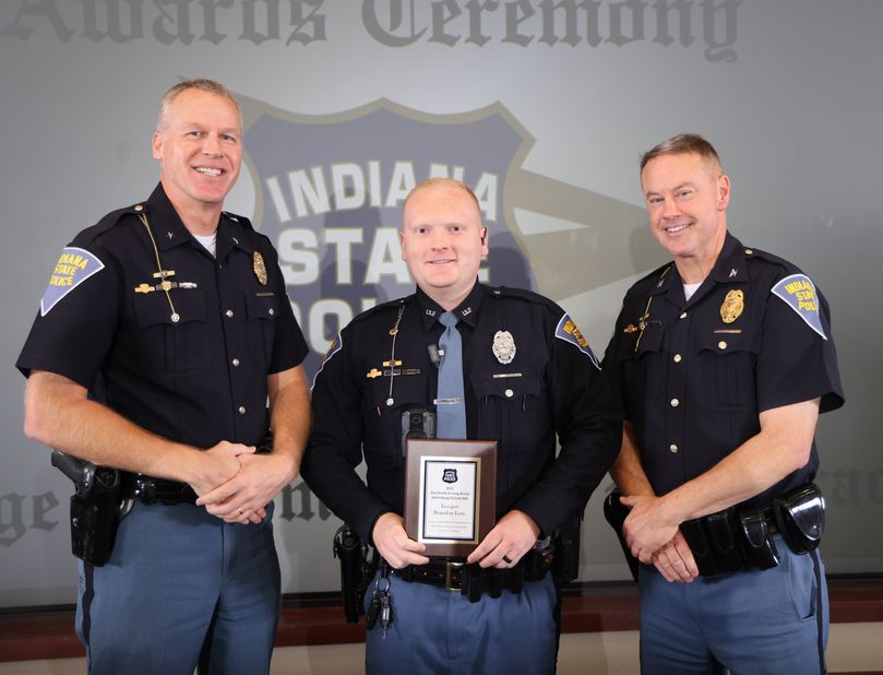 Trooper Love Honored with DUI Life Award at Indianapolis Awards Ceremony