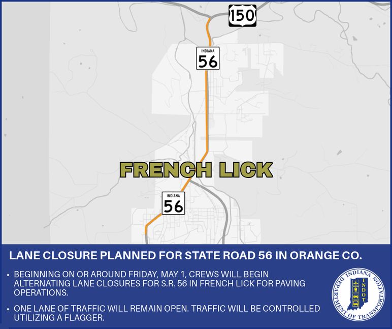 Lane closure planned for State Road 56 in Orange County