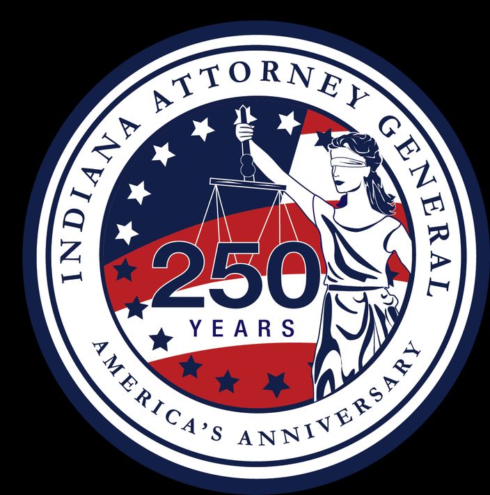 Attorney General Todd Rokita unveils office's new, patriotic America 250 seal