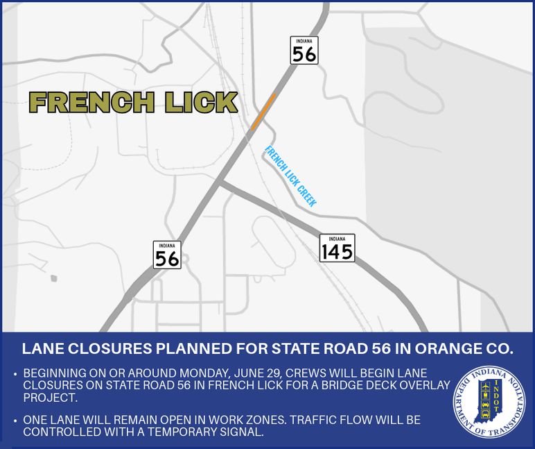 Lane closure planned for State Road 56 in Orange County