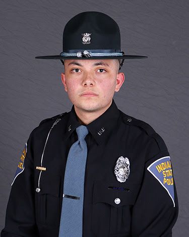An Indiana State Trooper is being credited with helping save the life of a man who suffered a serious chainsaw injury Sunday afternoon in Crawford County