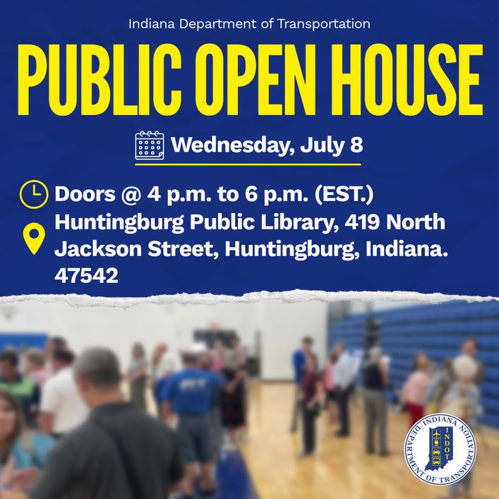INDOT to hold public open house for a road paving and rightsizing project along State Road 64 in Dubois County