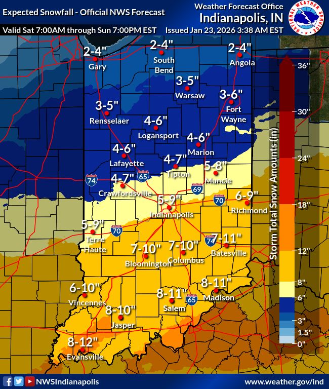 INDOT, ISP & IDHS prepare for winter storm, widespread travel impacts expected