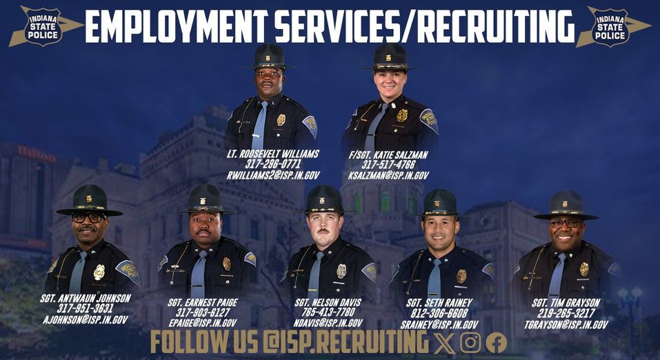 Indiana State Police Seeks Police Officers for the Capitol Police Section