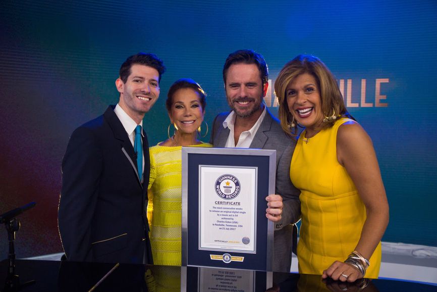CHARLES ESTEN SETS GUINNESS WORLD RECORDS™ TITLE for the  Most Consecutive Weeks To Release An Original Digital Single By A Music Act