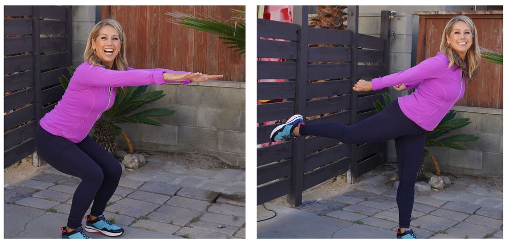 Squat to Standing Crunch Squat to Standing Crunch
