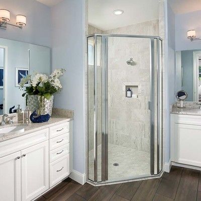 Bathroom with sink and shower