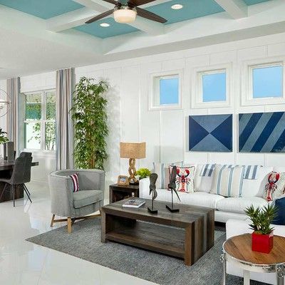 White large living room with sofa and two armchairs
