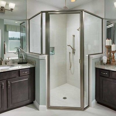 Bathroom with sink and shower