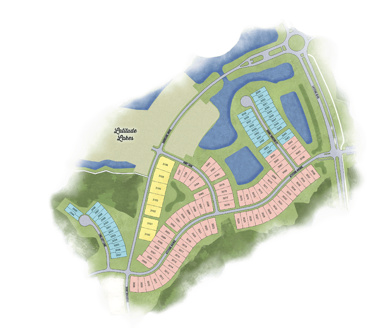Latitude Margaritaville Hilton Head Plan with areas of community Phase 10 site plan and interest