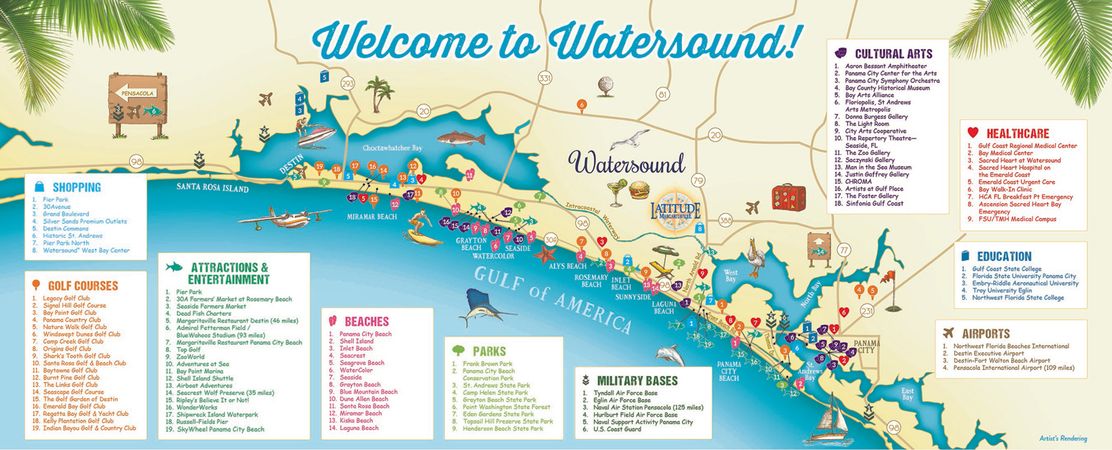 Latitude Margaritaville Daytona Beach Points of Interest Map