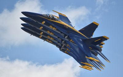 Blue Angels flying