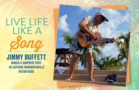 Watch Jimmy Buffett's surprise visit to Latitude Margaritaville!