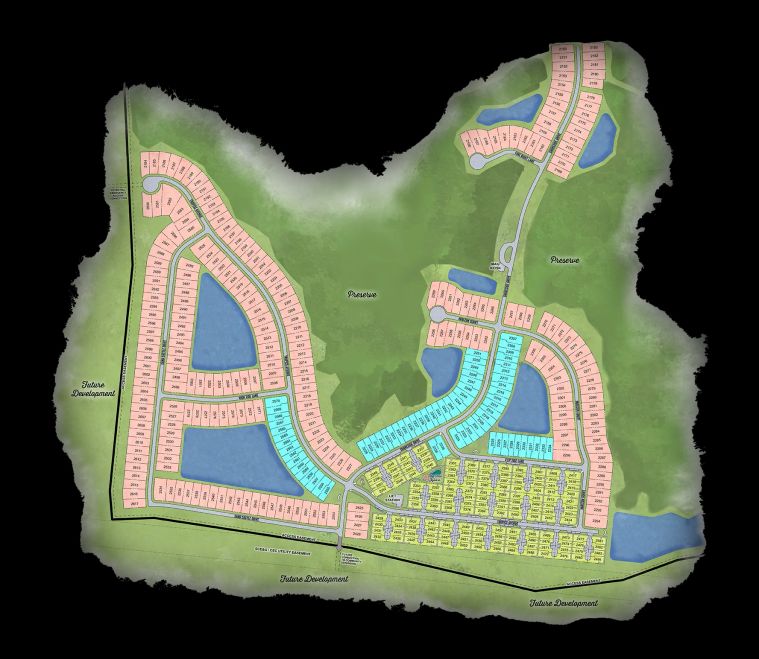 Latitude Margaritaville Hilton Head Plan with areas of community Phase 8 site plan and interest