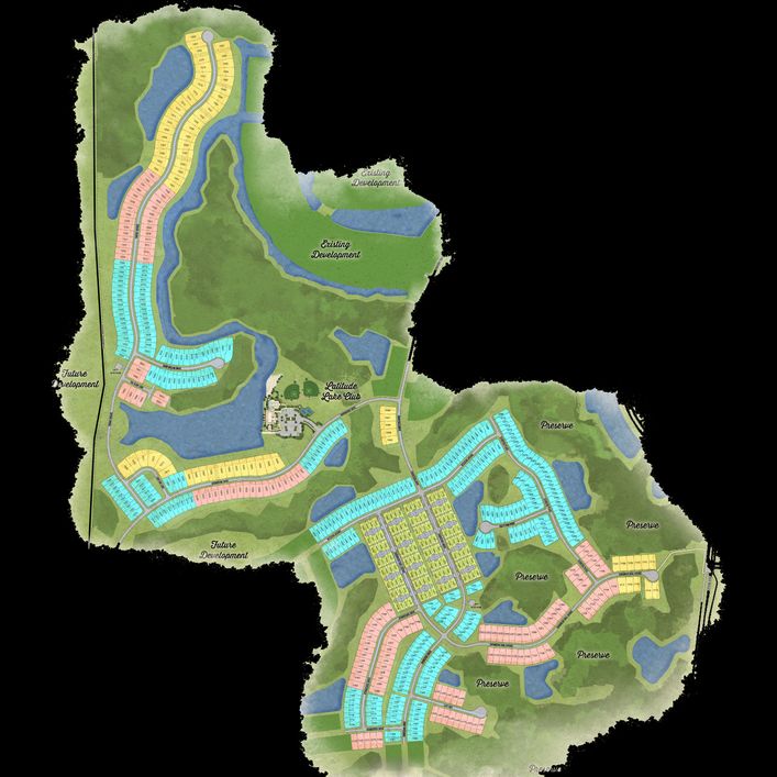 Latitude Margaritaville Hilton Head Plan with areas of community Phase 5 site plan and interest