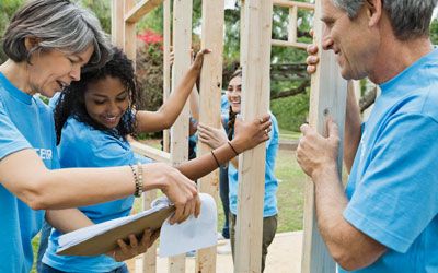 Community building a new home