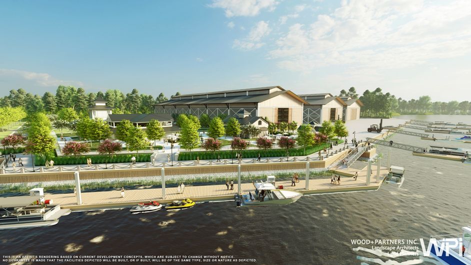 Upcoming planned marina on the intracoastal waterway at Latitude Margaritaville Watersound
