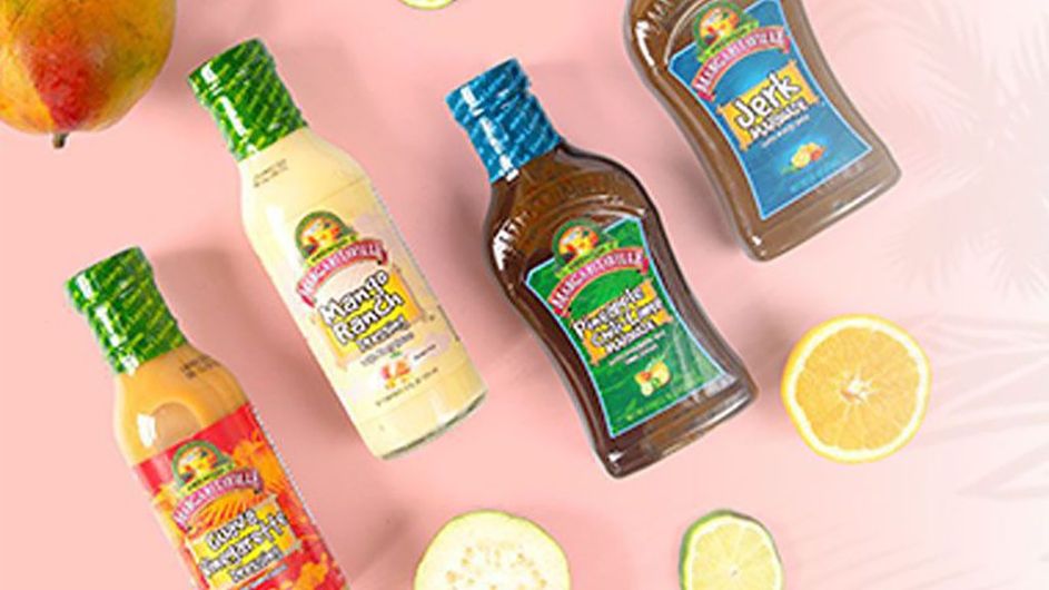 Margaritaville food items with fruit