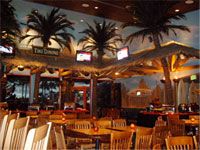 Tiki Dining Marina Level Interior with tables and chairs