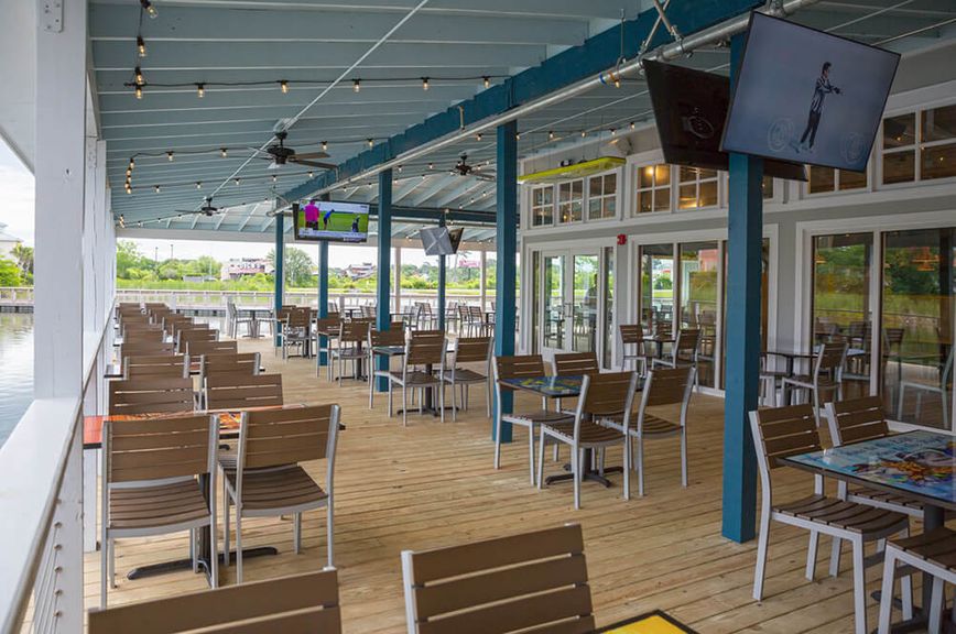 Covered Deck with water views