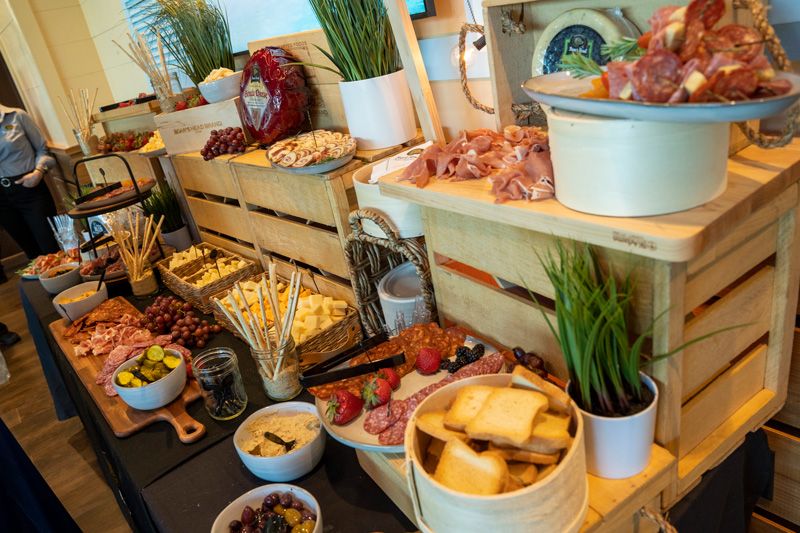 Party food spread
