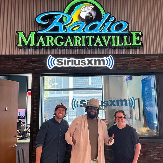 Photo of Gramps Morgan plus hosts Ryan Middledorf and Patrick McDonald