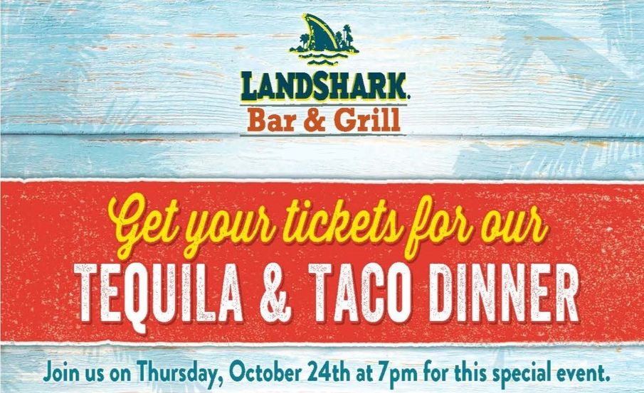 7pm : Tequila & Taco Dinner