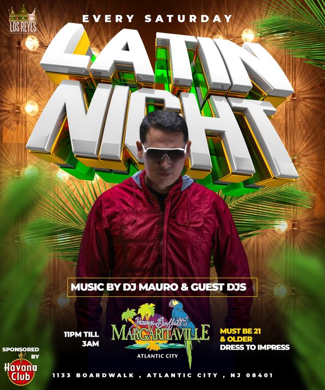 Join us every Saturday for Latin Night!