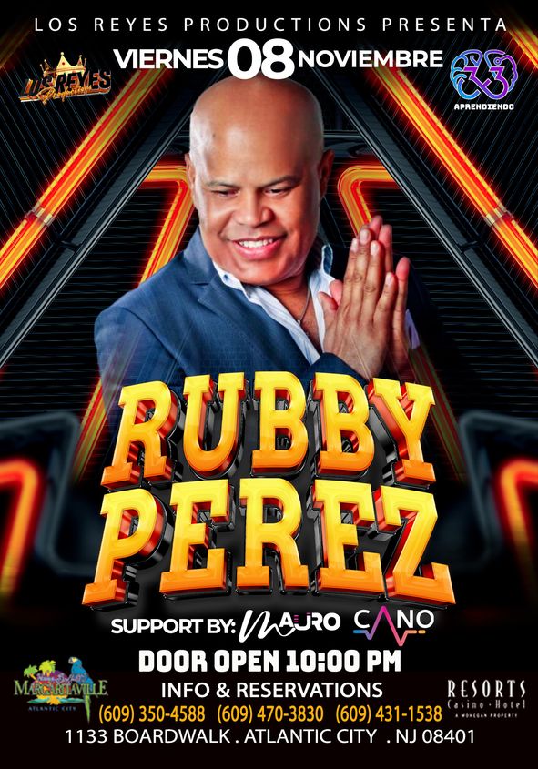 10:00pm-3:00pm : Latin Night : Rubby Perez