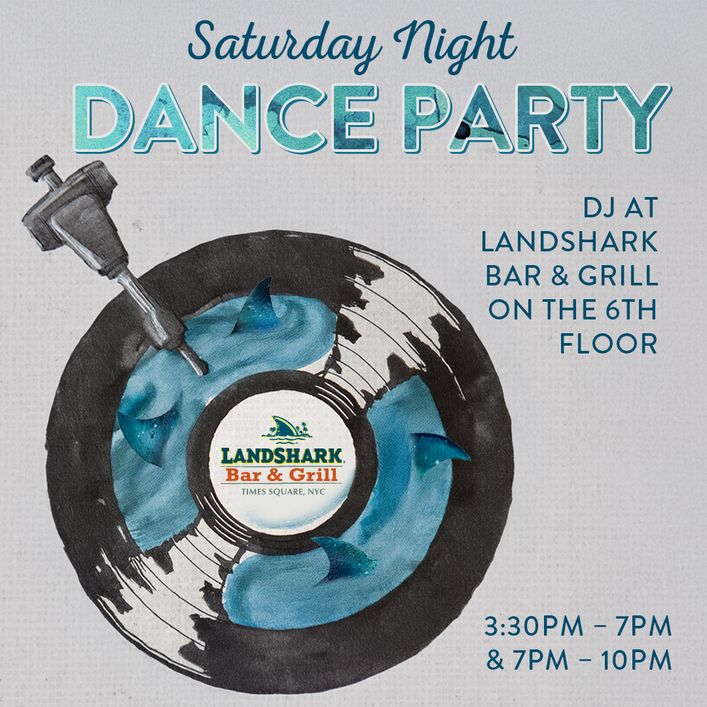 3:30 PM - 7 PM  &  7 PM - 10 PM: Saturday Night Dance Party
