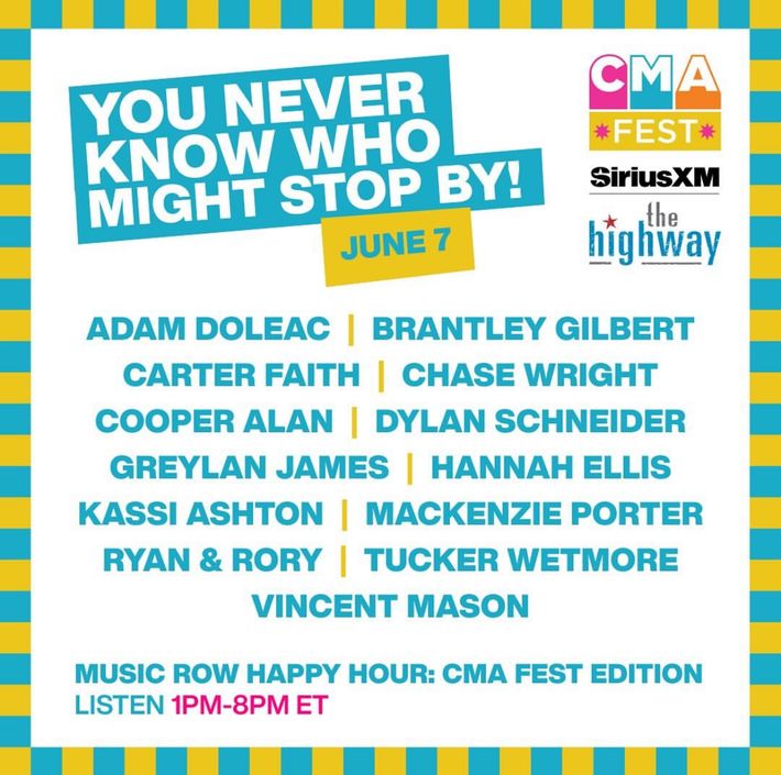 1:00-8:00pm : CMA Fest Live from Margaritaville