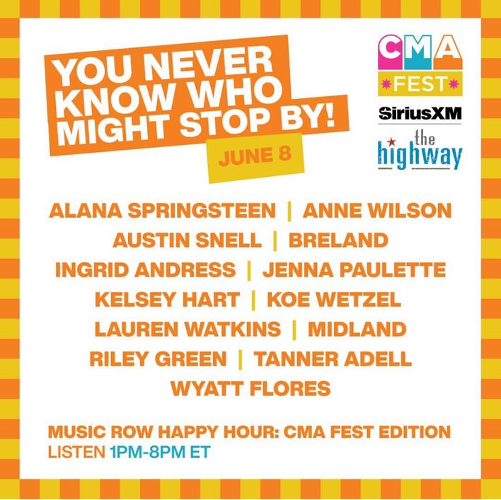 1:00-8:00pm : CMA Fest Live from Margaritaville