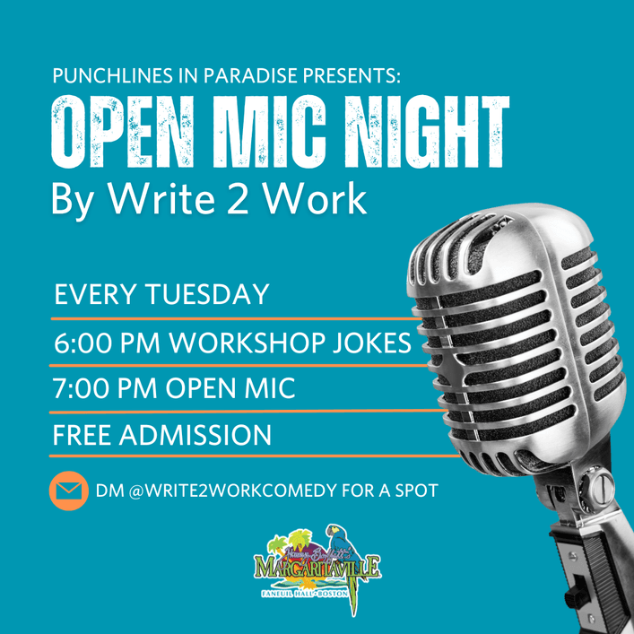 6:00pm : Open Mic Night : By Write 2 Work