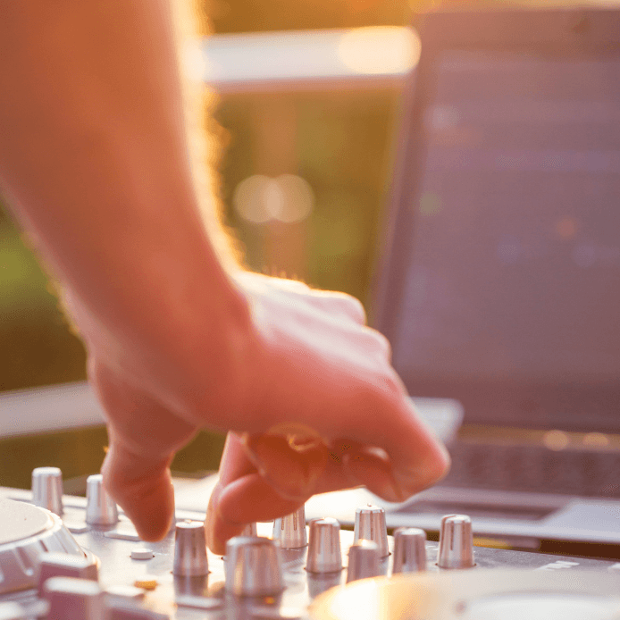 DJ at Lakeside Pool
