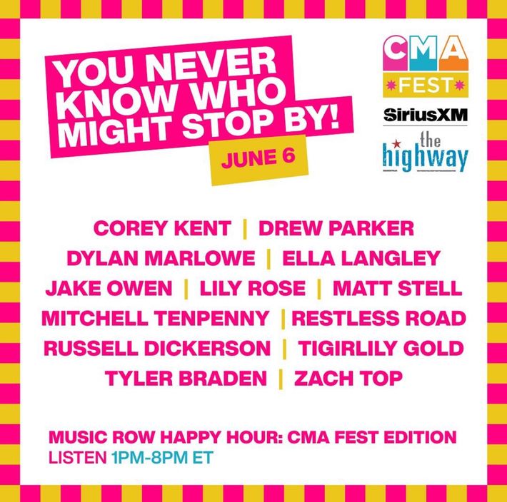 1:00-8:00pm : CMA Fest Live from Margaritaville