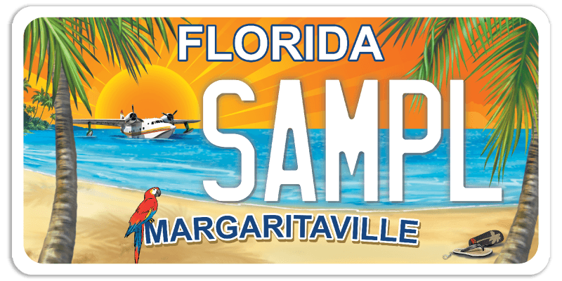 Florida MARGARITAVILLE Specialty License Plate