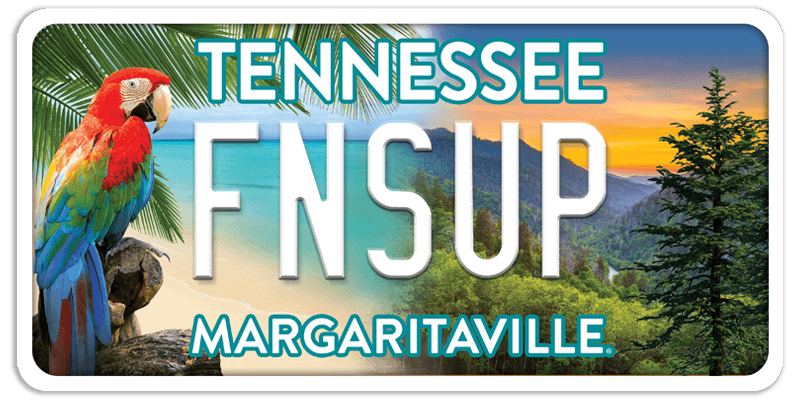 Tennessee MARGARITAVILLE Specialty License Plate