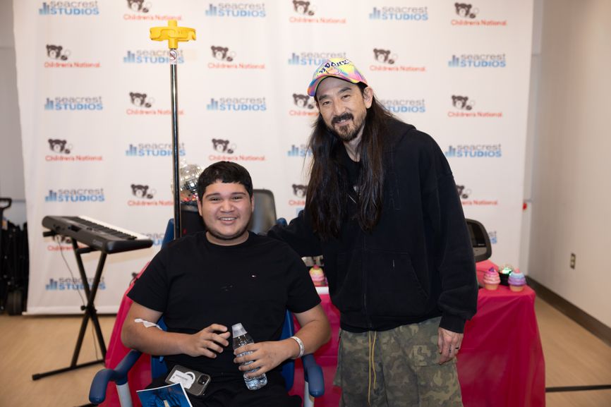 Steve Aoki Stops By Seacrest Studios in Washington, D.C.