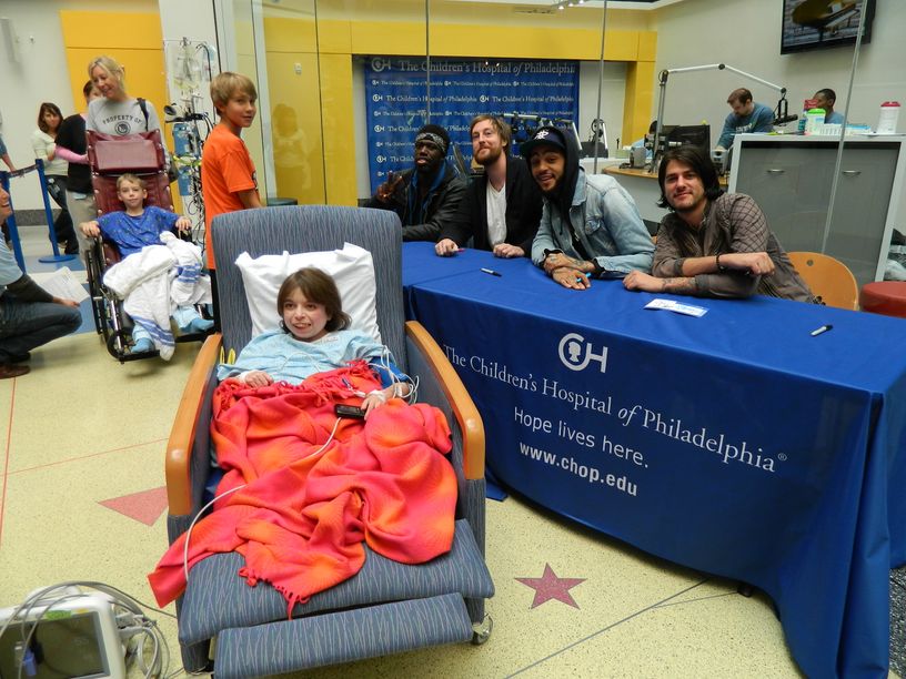 Gym Class Heroes Hang Out at CHOP!