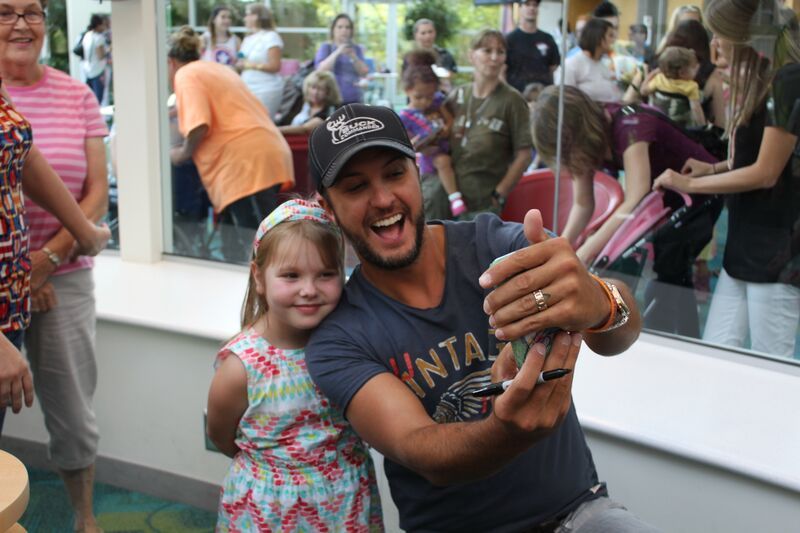 Luke Bryan and Patients at Seacrest Studios have Sing-Along