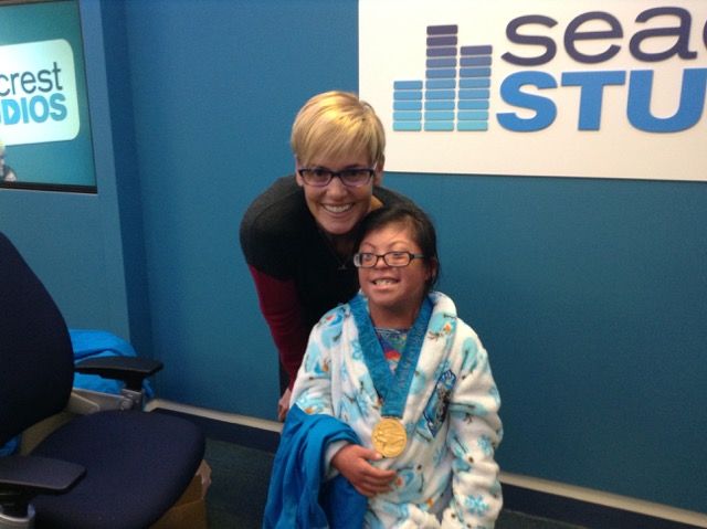 Dara Torres Interviewed By Patients In Seacrest Studios